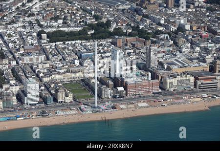 Viste aeree di Brighton scattate appena oltre la costa. Foto Stock