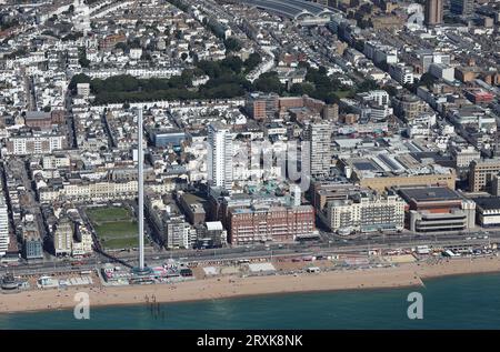 Viste aeree di Brighton scattate appena oltre la costa. Foto Stock