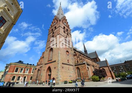 St Chiesa di Pietro nel centro storico di Malmö, Svezia. Foto Stock