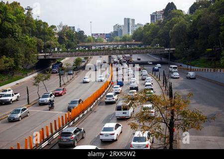 Circuito CTO interno Melchor Ocampo lungo Chapultepec Park a città del Messico, Messico Foto Stock