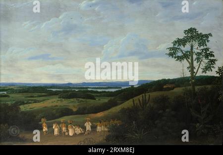 Frans Post - A Brazilian Landscape Frans Post: Dutch, Haarlem 1612–1680 Haarlem 1650 Foto Stock