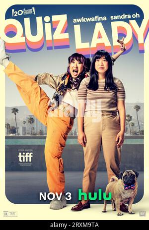 Quiz Lady poster del film Sandra Oh & Awkwafina Foto Stock