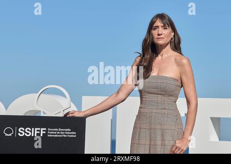 San Sebastian, Spagna. 24 settembre 2023. Maria Botto è stata presente alla photocall "El otro Lado" durante il 71° Festival Internazionale del Cinema di San Sebastian a Kursaal il 24 settembre 2023 a San Sebastian, in Spagna. (Foto di Yurena Paniagua/COOLMedia/NurPhoto) credito: NurPhoto SRL/Alamy Live News Foto Stock