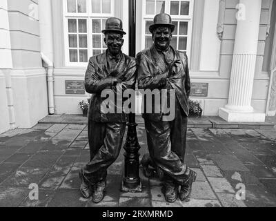 Laurel & Hardy Foto Stock