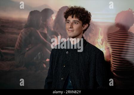 Roma, Italia. 25 settembre 2023. ROMA, ITALIA - SETTEMBRE 25: Filippo Scotti partecipa al photocall della serie Sky 'un'estate fa' al Cinema Troisi il 25 settembre 2023 a Roma. (Foto di Luca Carlino/NurPhoto) credito: NurPhoto SRL/Alamy Live News Foto Stock