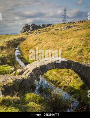 Cattle Mouth Quarry sulla Pennine Way vicino alla Casa Bianca Foto Stock