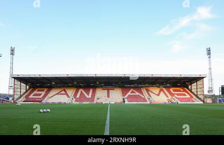 Bradford, Regno Unito. 26 settembre 2023. Vista generale all'interno dello stadio durante la partita Bradford City AFC contro Middlesbrough FC Carabao Cup, terza giornata all'Università di Bradford Stadium, Bradford, Regno Unito il 26 settembre 2023 credito: Every Second Media/Alamy Live News Foto Stock