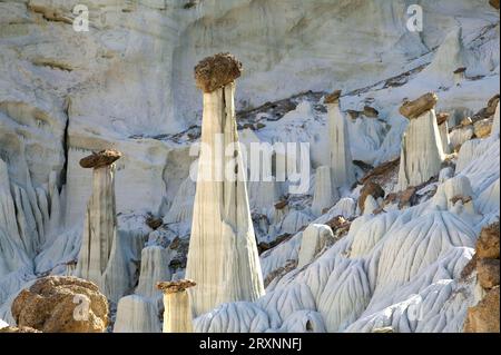 Wahweap Hoodoos, Valley of the White Spirits, Big Water, Grand Staircase Escalante National Monument, Utah, USA Foto Stock