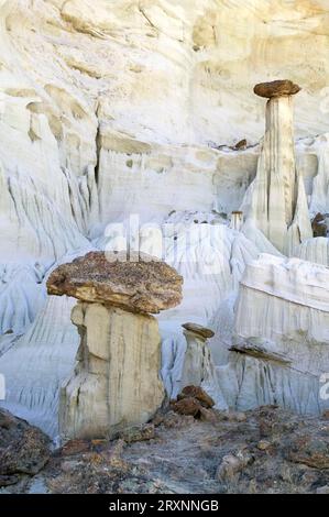 Wahweap Hoodoos, Valley of the White Spirits, Big Water, Grand Staircase Escalante National Monument, Utah, USA Foto Stock