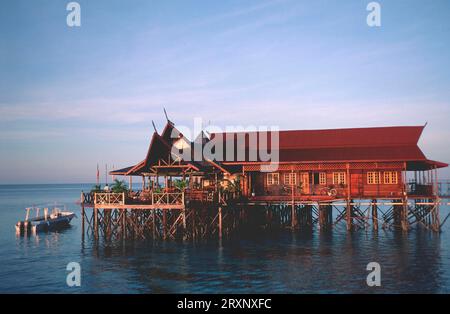 Hotel Kapalai Island Resort, Sabah, Borneo, Malesia Foto Stock