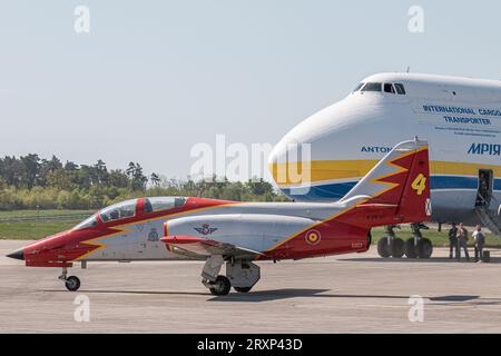 Antonov AN-225 Mriya, ILA Berlin Air Show, Berlino - 27 aprile 2018 Foto Stock