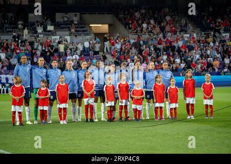 Vienna, Austria. 26 settembre 2023. Austria - Francia FIFA Women's Nation League 2023/24 partita di calcio ©Andreas Stroh / Alamy Live News Foto Stock