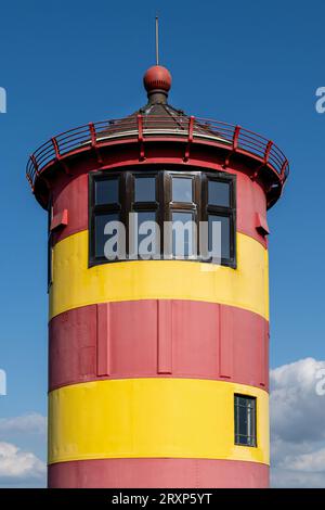 Faro di Pilsum in Frisia orientale, Germania Foto Stock