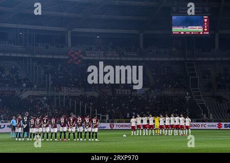 Torino, Italia. 24 settembre 2023. Stadio Olimpico grande Torino, 24.09.23 prima della partita di serie A Torino FC vs AS Roma allo Stadio Olimpico grande Torino di Torino, Italia Soccer (Cristiano Mazzi/SPP) credito: SPP Sport Press Photo. /Alamy Live News Foto Stock