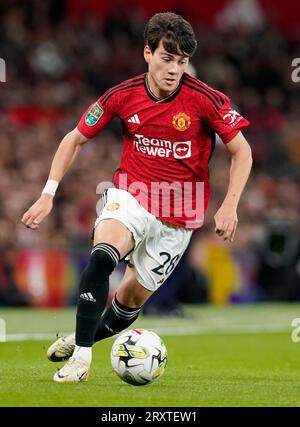 MANCHESTER, INGHILTERRA, 26 settembre 2023. Facundo Pellistri del Manchester United durante la partita di Carabao Cup a TRAFFORD, MANCHESTER. Il credito fotografico dovrebbe leggere: Andrew Yates / Sportimage Foto Stock