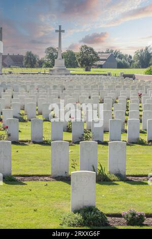 Canada Farm War Cimitero, Belgio Foto Stock