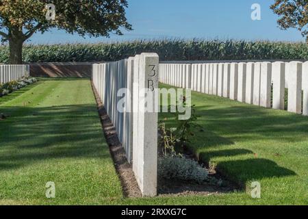 Canada Farm War Cimitero, Belgio Foto Stock