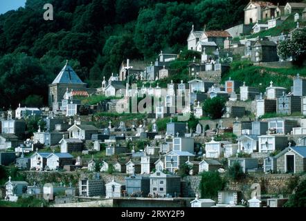 Cimitero, Olmeto, Corsica, Francia, Cimitero, Olmeto, Corsica, Francia Foto Stock