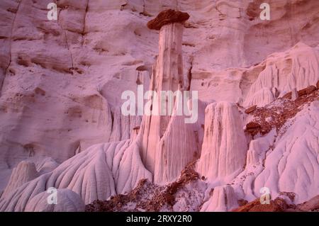 Wahweap Hoodoos, Valley of the White Spirits, Big Water, Utah, USA Foto Stock