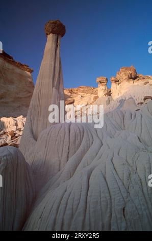 Wahweap Hoodoos, Valley of the White Spirits, Big Water, Utah, USA Foto Stock