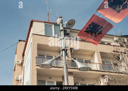 Pristina, Kosovo. Novembre 2017. La capitale del Kosovo si prepara a celebrare il decimo anniversario dell'indipendenza Foto Stock