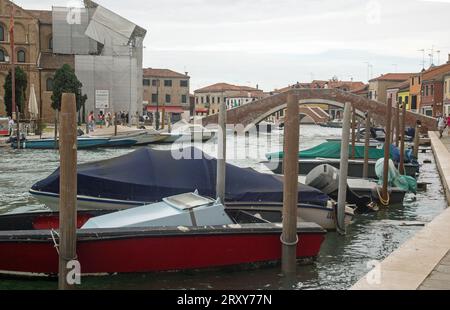 Burano, Veneto, Italia, 15 settembre 2023, una veduta di Burano Foto Stock