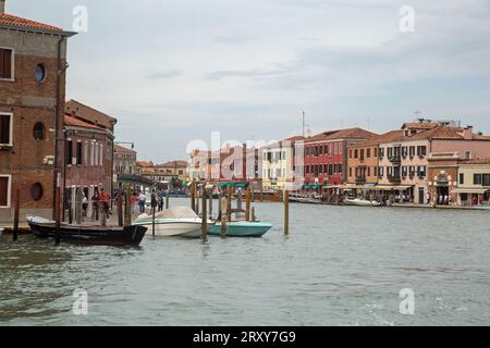 Burano, Veneto, Italia, 15 settembre 2023, una veduta di Burano Foto Stock