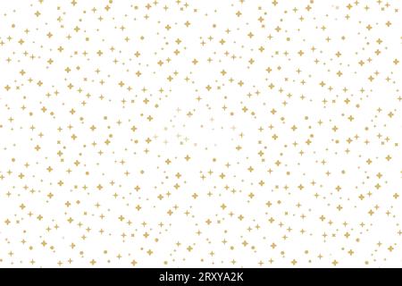 natale d'oro, motivo per capodanno senza cuciture con stelle, scintillanti - illustrazione vettoriale Illustrazione Vettoriale