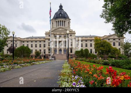 L'edificio del Campidoglio del South Dakota a Pierre, South Dakota. Foto Stock
