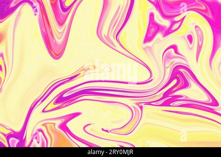 cattura l'essenza dell'arte e della tecnologia attraverso linee curve brillanti al neon multicolore astratte e futuristiche sfondi per desktop o design Foto Stock