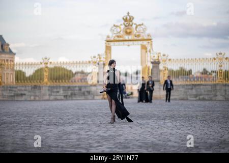 Charlotte Gainsbourg al banchetto di stato al Palazzo di Versailles, vicino a Parigi, il 20 settembre 2023, il primo giorno di una visita di stato in Francia. Foto di Eliot Blondet/ABACAPRESS.COM Foto Stock
