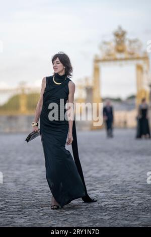 Charlotte Gainsbourg al banchetto di stato al Palazzo di Versailles, vicino a Parigi, il 20 settembre 2023, il primo giorno di una visita di stato in Francia. Foto di Eliot Blondet/ABACAPRESS.COM Foto Stock