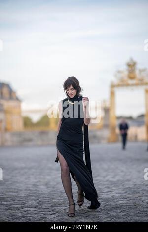 Charlotte Gainsbourg al banchetto di stato al Palazzo di Versailles, vicino a Parigi, il 20 settembre 2023, il primo giorno di una visita di stato in Francia. Foto di Eliot Blondet/ABACAPRESS.COM Foto Stock