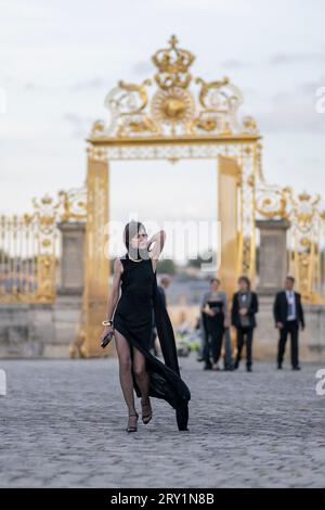 Charlotte Gainsbourg al banchetto di stato al Palazzo di Versailles, vicino a Parigi, il 20 settembre 2023, il primo giorno di una visita di stato in Francia. Foto di Eliot Blondet/ABACAPRESS.COM Foto Stock