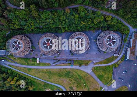 Svizzera, Cantone del Vallese, centrale termica di Vouvry, fabbrica di Chavalon. Centrale elettrica Foto Stock
