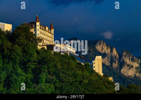 Suisse, Montreux,. Cantone di Vaud. Glion Institute of Higher Studies. scuola internazionale di gestione alberghiera Foto Stock