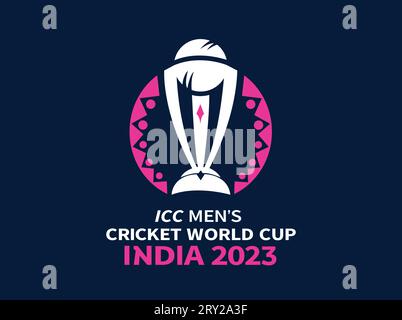 ICC Men's Cricket World Cup Logo 2023 Vector Illustrazione Vettoriale
