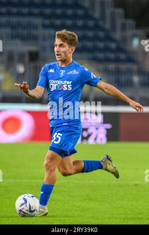 Empoli, Italia. 27 settembre 2023. Tommaso Baldanzi di Empoli durante Empoli FC vs US Salernitana, partita di calcio di serie A A Empoli, Italia, settembre 27 2023 credito: Independent Photo Agency/Alamy Live News Foto Stock