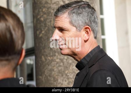 Pater Paul von Habsburg beim Empfang anlässlich der Trauung von Maria Teresita Prinzessin von Sachsen und Graf Beryl Alexandre de Saporta in der Hofki Foto Stock