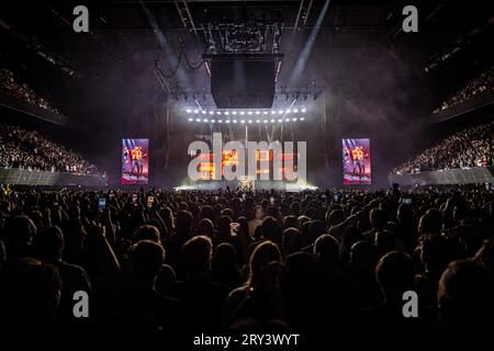 AMSTERDAM - 50 Cent durante il suo concerto allo Ziggo Dome. Il rapper americano inizia la tappa europea del suo The Final Lap Tour. ANP MARCEL KRIJGSMAN netherlands Out - belgio Out Foto Stock