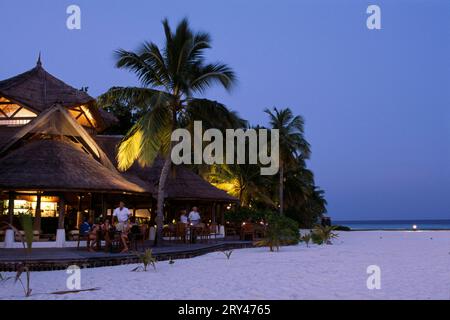 Banyan Tree Resort, Isola di Vabbinfaru, Maldive Foto Stock