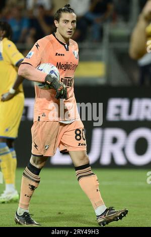 Frosinone, Italia. 28 settembre 2023. Stefano Turati del Frosinone calcio in serie A tra Frosinone calcio e ACF Fiorentina allo Stadio Benito stirpe crediti: Agenzia fotografica indipendente/Alamy Live News Foto Stock