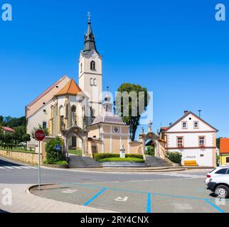 Ljutomer, Slovenia - 14 luglio 2023: Chiesa di San Giovanni Battista a Ljutomer Foto Stock