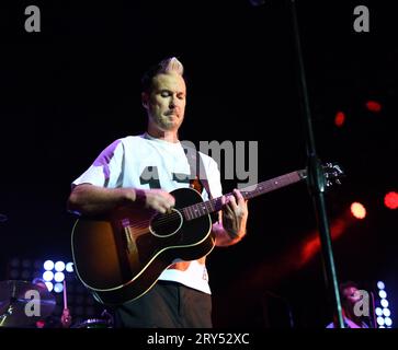 27 settembre 2023, Portsmouth, Virginia, USA: Fitz e il membro dei tantrums FITZcomes all'Atlantic Union Bank Pavilion di Portsmouth, Virginia, il 27 agosto 2023. Foto Â© Jeff Moore 2022 (immagine di credito: © Jeff Moore/ZUMA Press Wire) SOLO USO EDITORIALE! Non per USO commerciale! Foto Stock