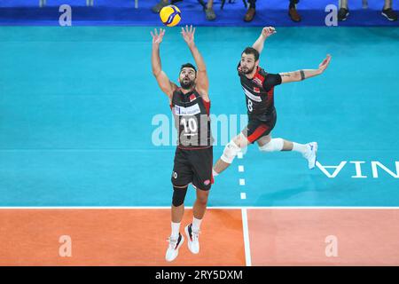 Arslan Eksi, Burutay Subasi (Turchia). Campionato del mondo di pallavolo 2022. Foto Stock