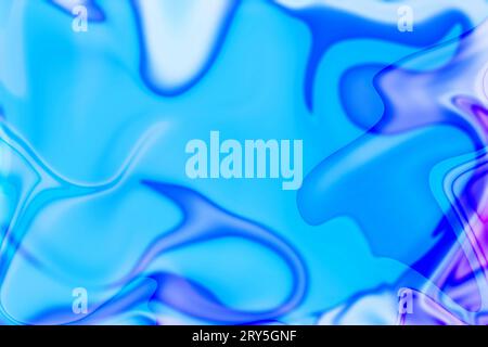 affascinanti elementi riflettenti astratti in blu moderno Foto Stock