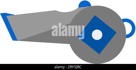 Fischio per lo strumento sportivo da competizione sportiva Illustrazione Vettoriale