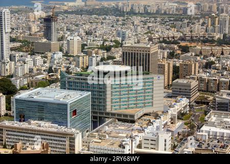 TEL AVIV, ISRAELE - 19 MAGGIO 2011: Questa è una visione aerea del moderno complesso ospedaliero. Foto Stock