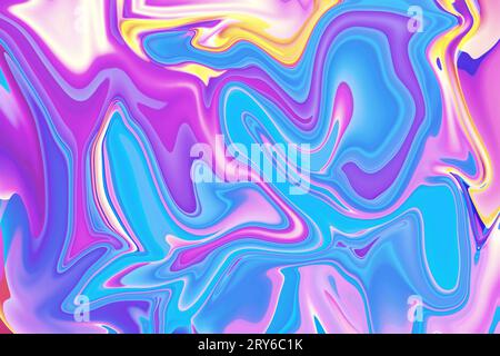 cattura l'essenza dell'arte e della tecnologia attraverso motivi testurizzati sfondo pittorico astratto con colori vivaci effetto luminoso marbleizzato con fluidità Foto Stock