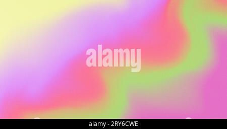 Sfondo multicolore gradiente con effetto rumore grana. Luce brillante. Striscione grande. Foto Stock